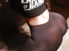 Ebony twerking säärystimet